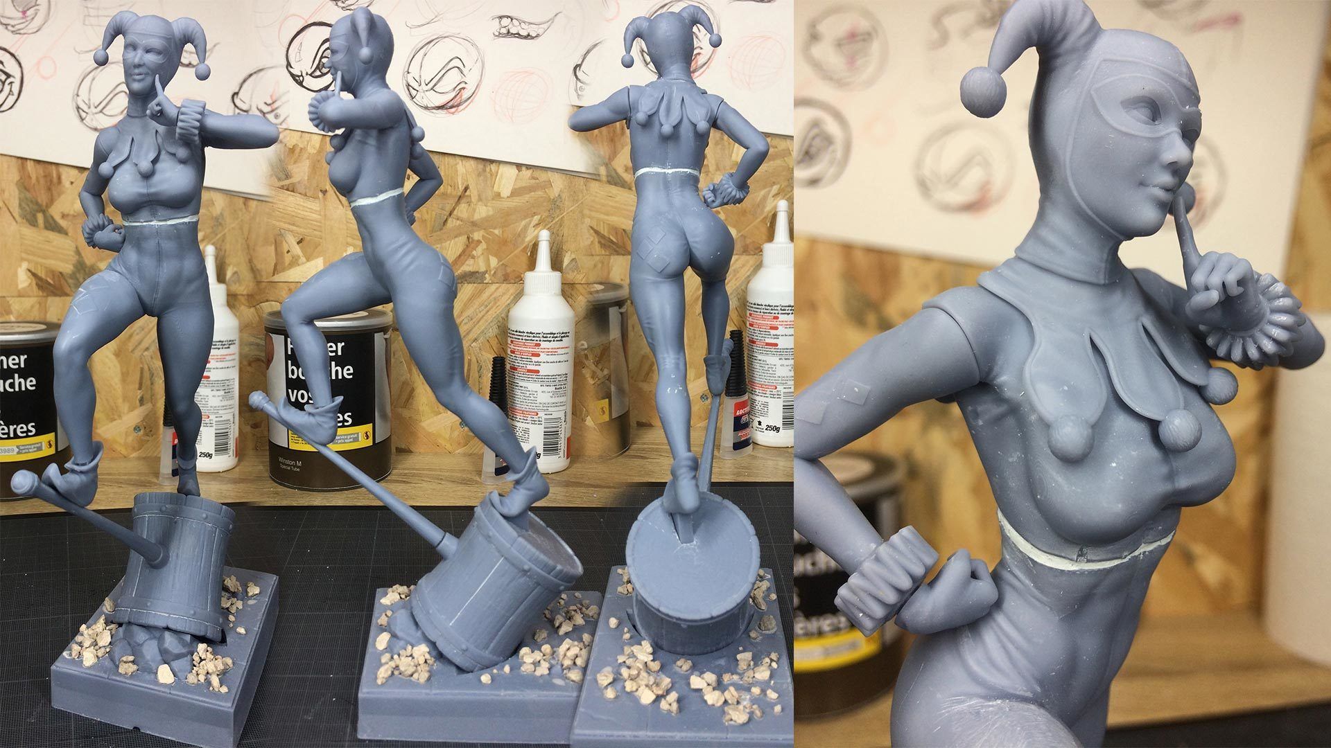 Harley Quinn - 3D Print Ready 3D print model_8
