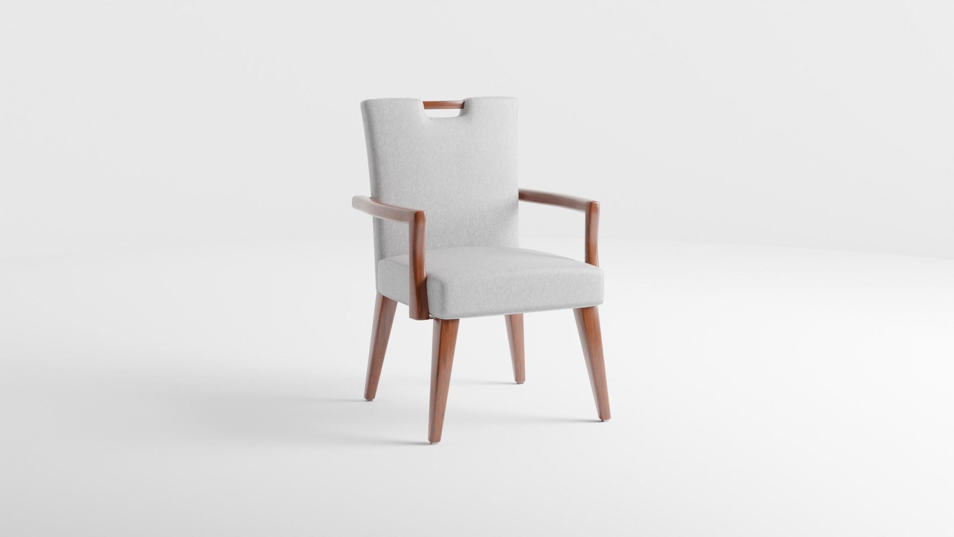 Modern Arm Chair 3D model_1