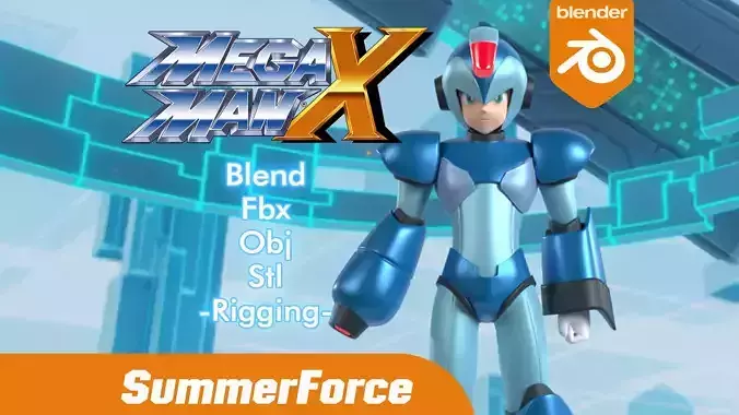 MegaMan X 3D model