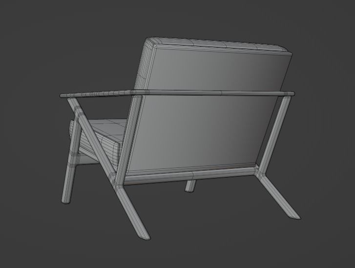 Modern  Chair 3D model_4