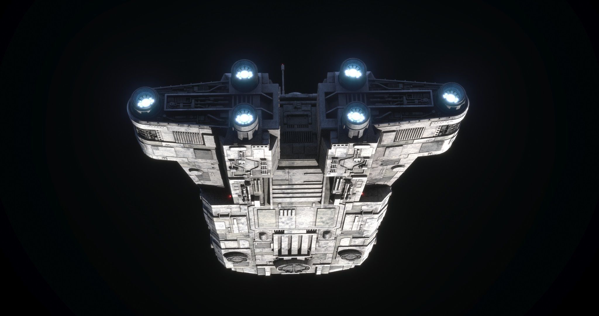 Roken rebel ship - Star Wars Kenobi 3D model_6