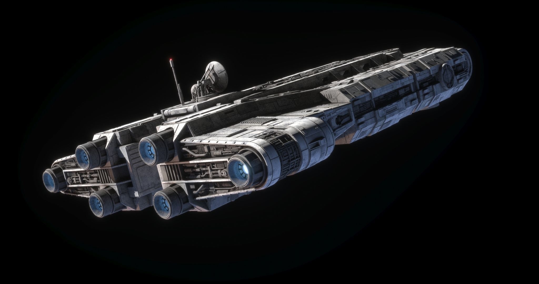 Roken rebel ship - Star Wars Kenobi 3D model_9