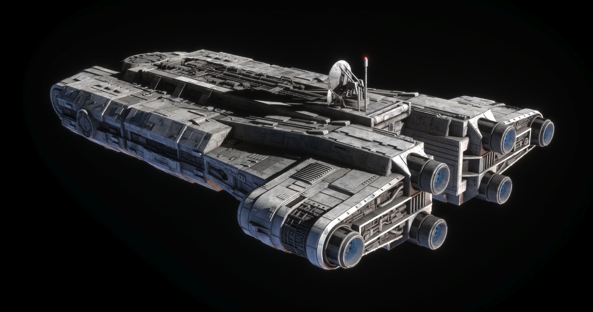 Roken rebel ship - Star Wars Kenobi 3D model_7