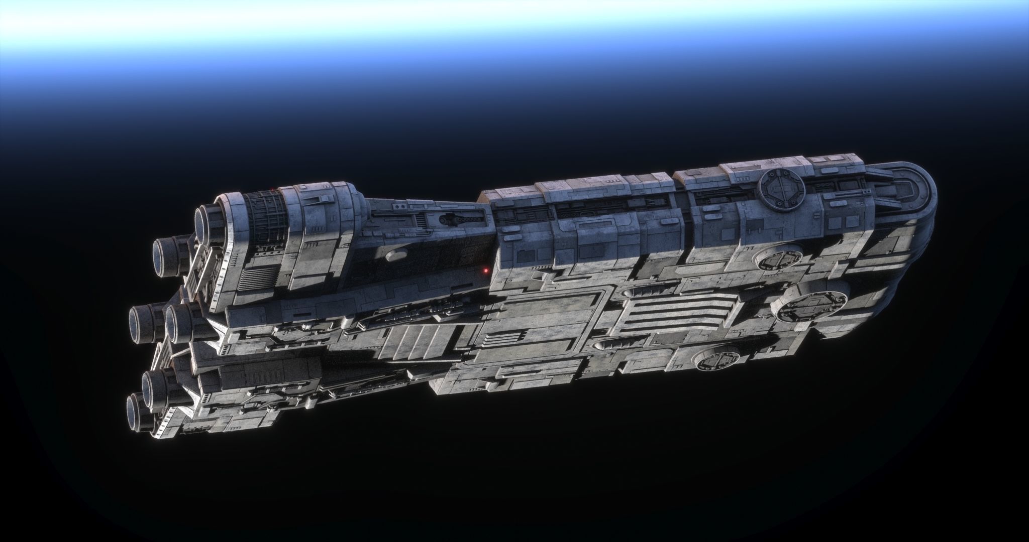 Roken rebel ship - Star Wars Kenobi 3D model_1