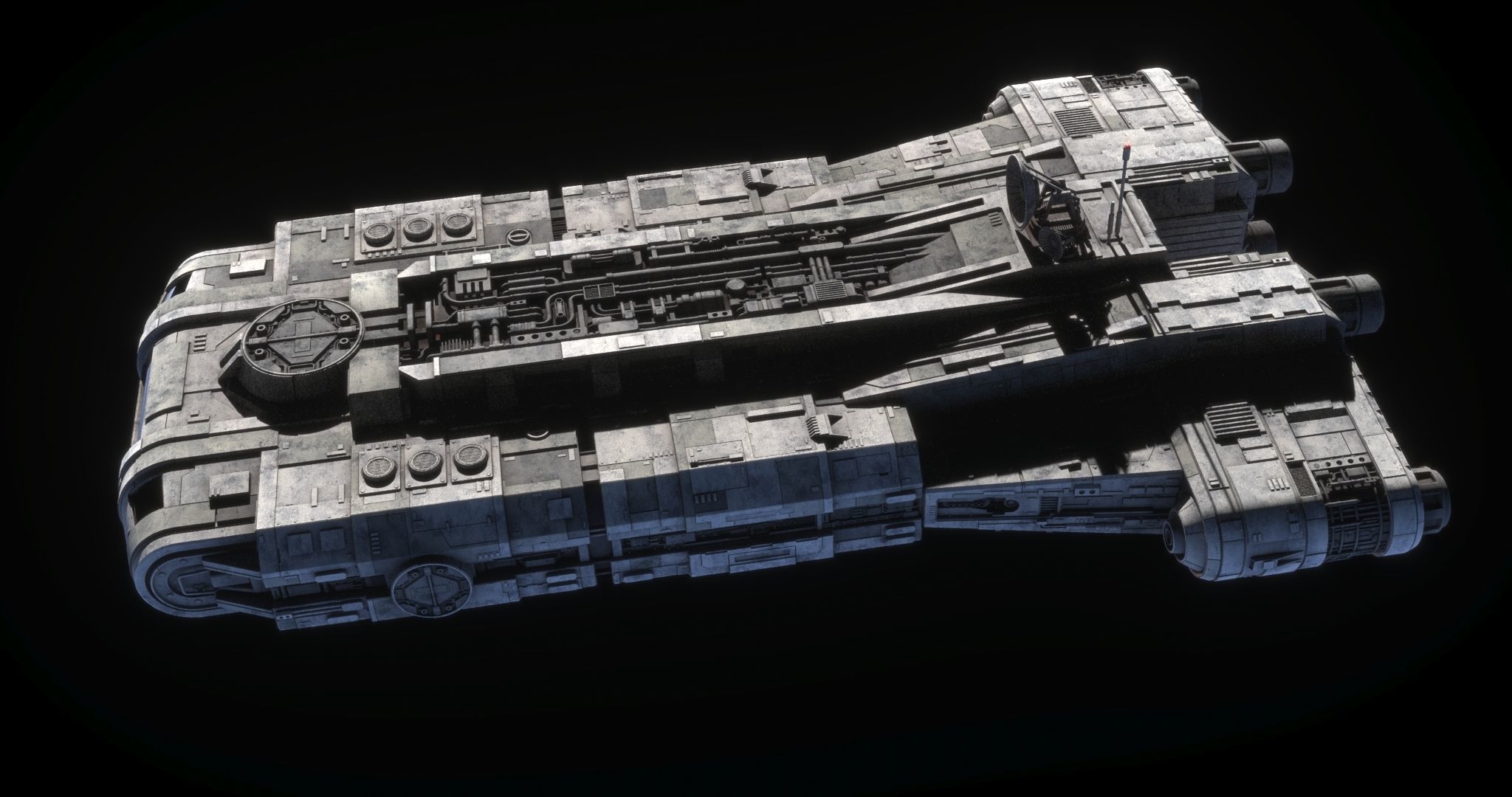 Roken rebel ship - Star Wars Kenobi 3D model_8