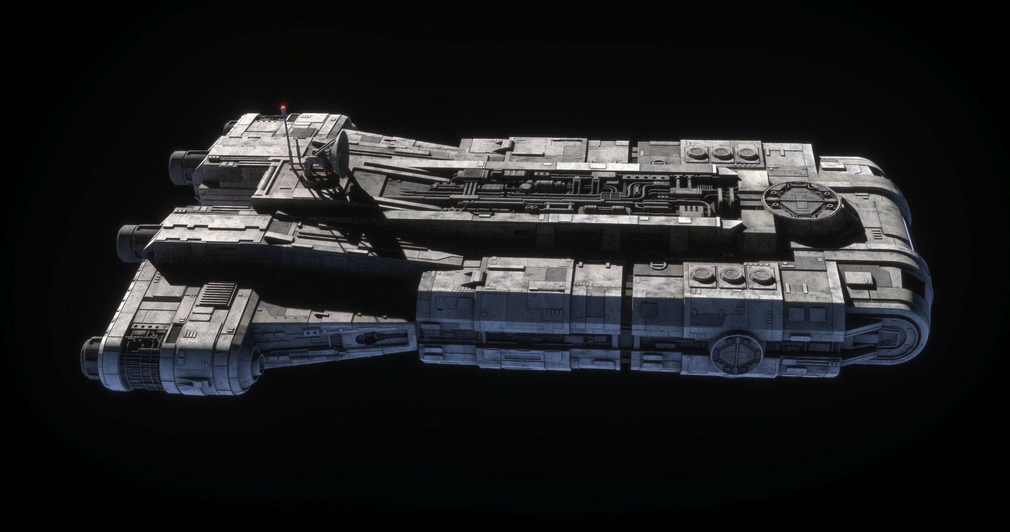 Roken rebel ship - Star Wars Kenobi 3D model_5