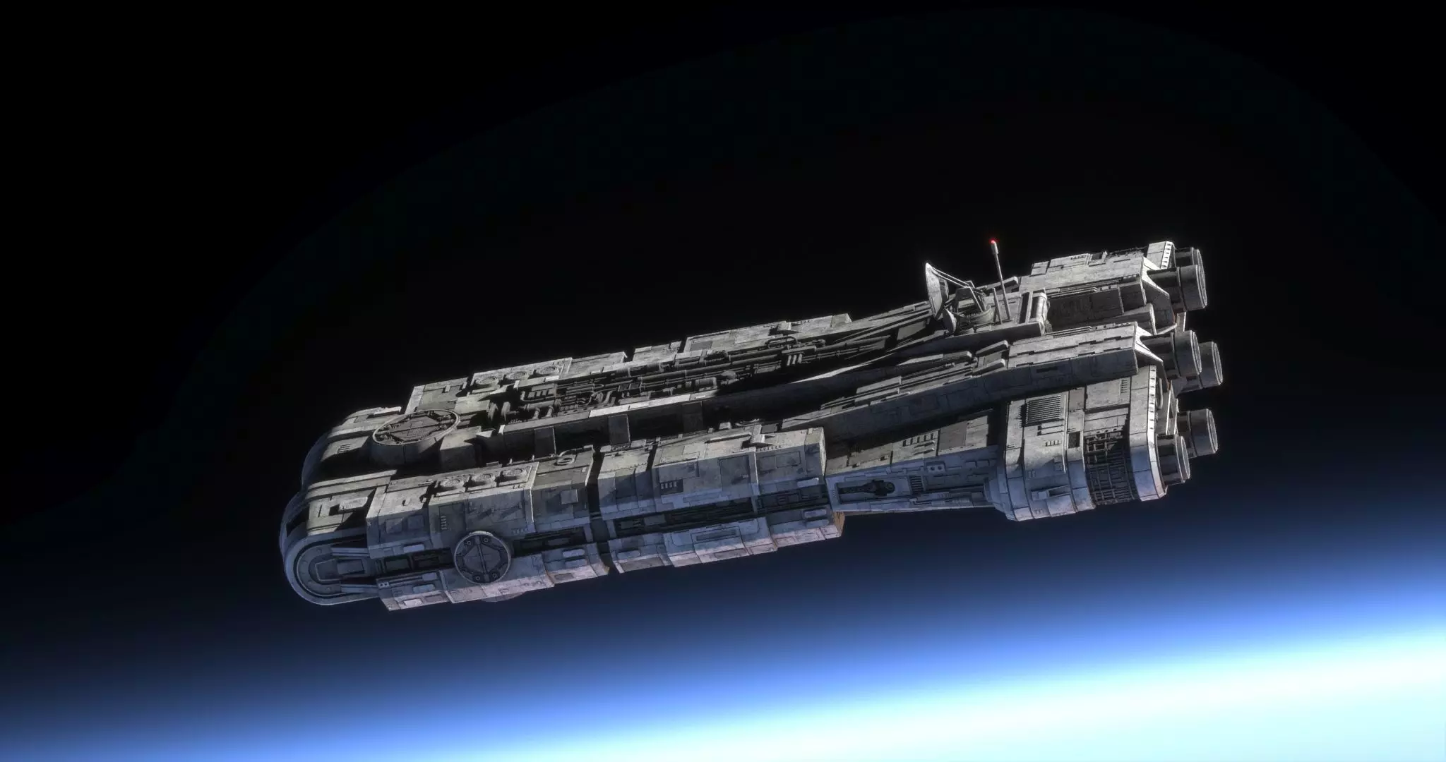 Roken rebel ship - Star Wars Kenobi 3D model_0