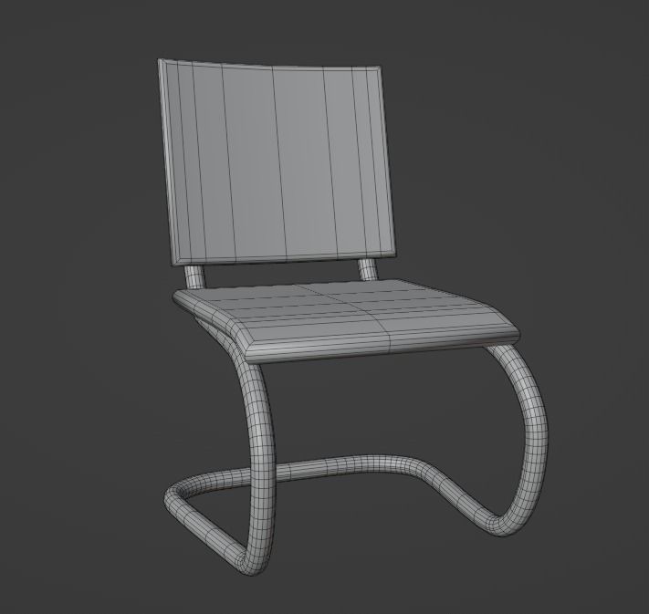 Modern  Chair 3D model_3