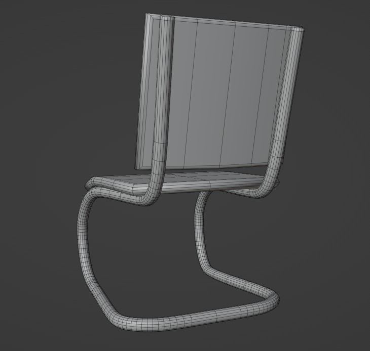 Modern  Chair 3D model_4
