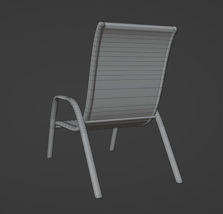 Modern  Chair 3D model_4