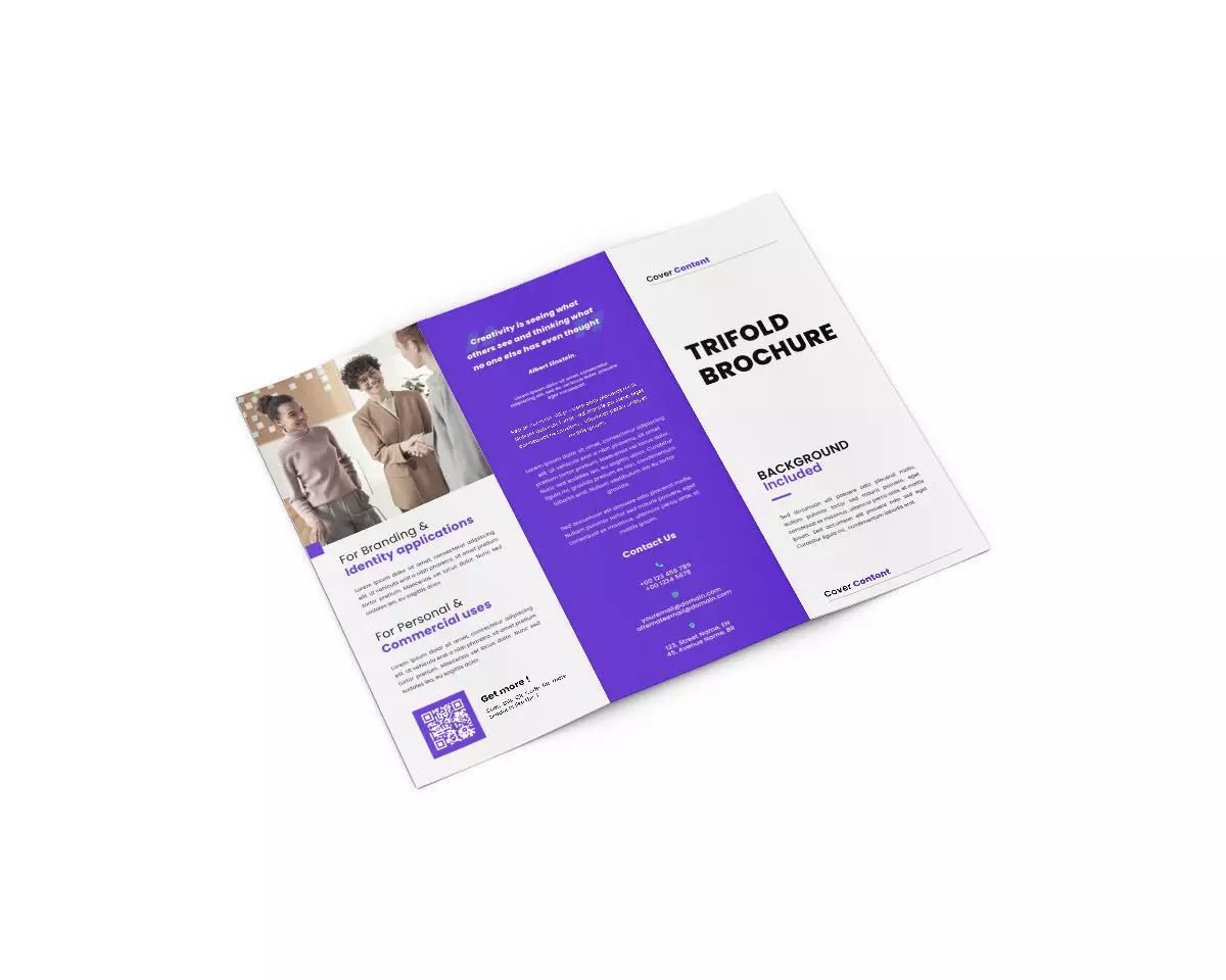 Square Brochure Closed 3D model