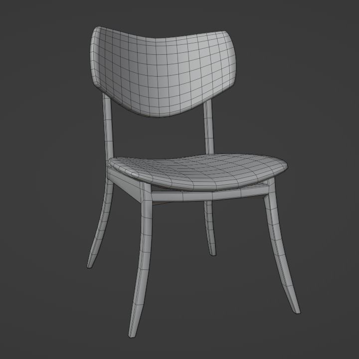 Modern  Chair 3D model_3
