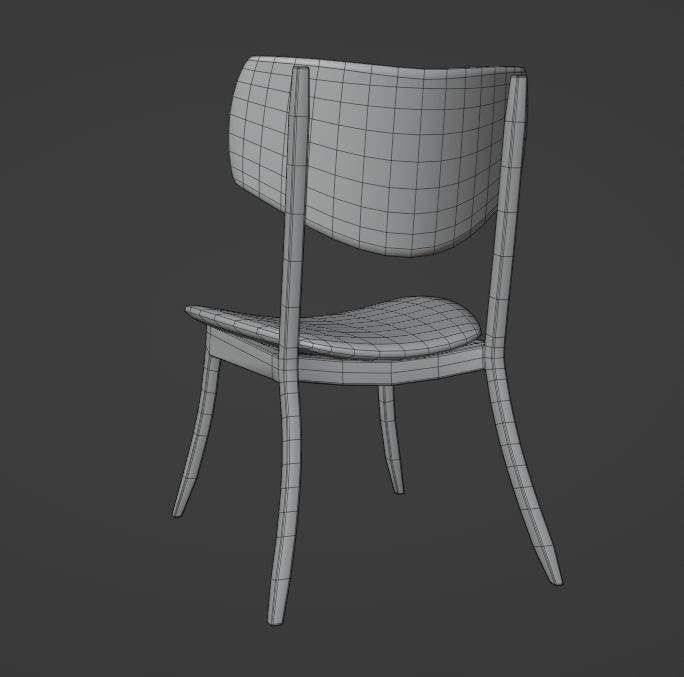 Modern  Chair 3D model_4