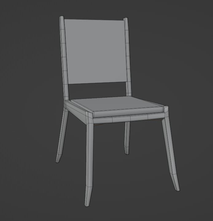 Modern  Chair 3D model_3