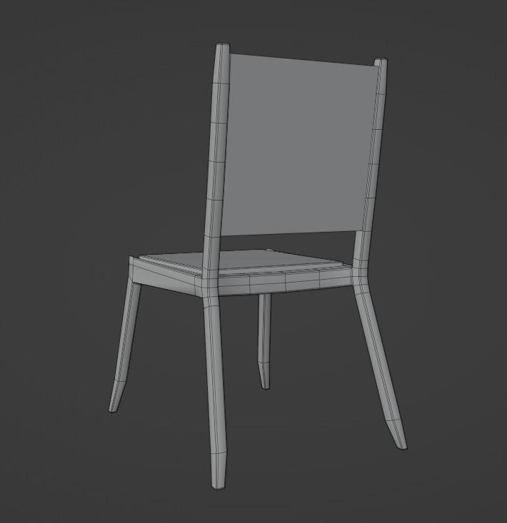 Modern  Chair 3D model_4