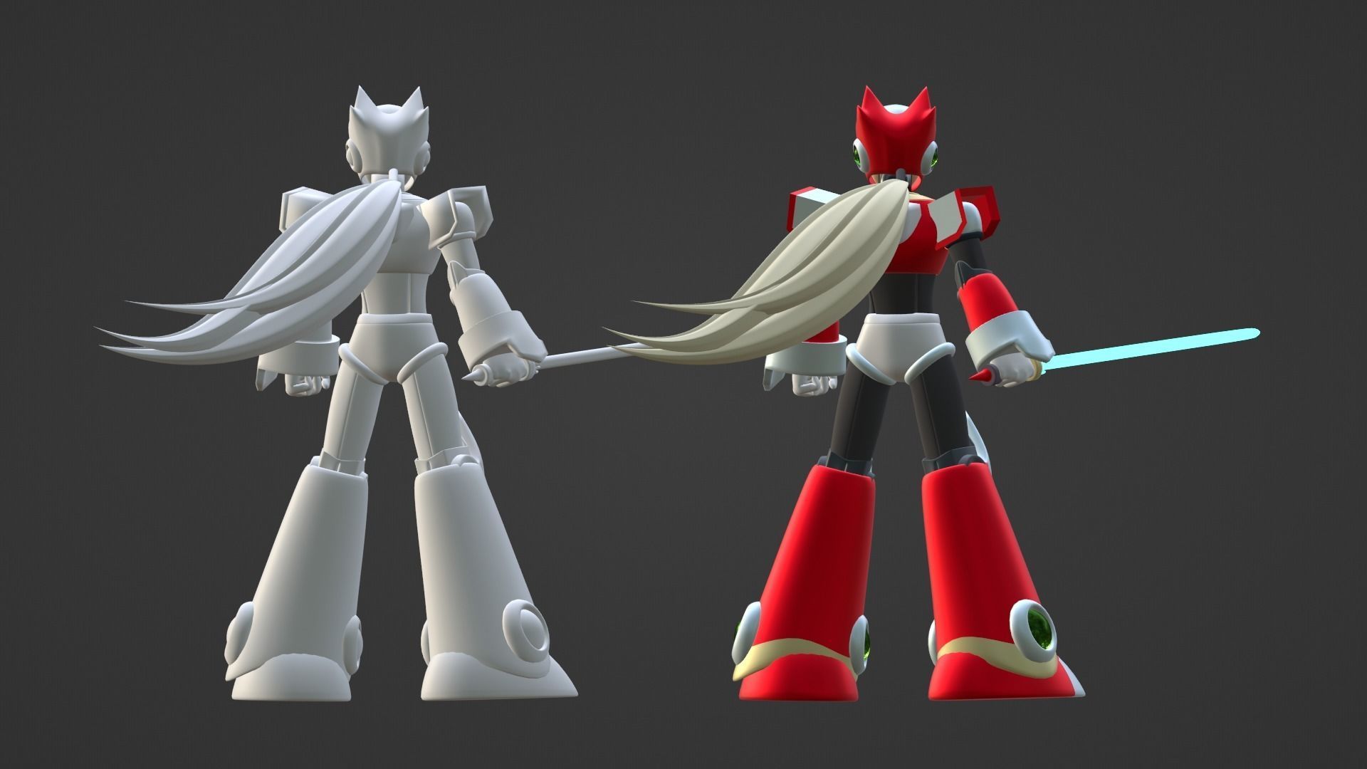 Zero - Megaman X 3D model rigged | CGTrader