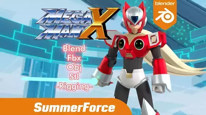 Zero - Megaman X 3D model
