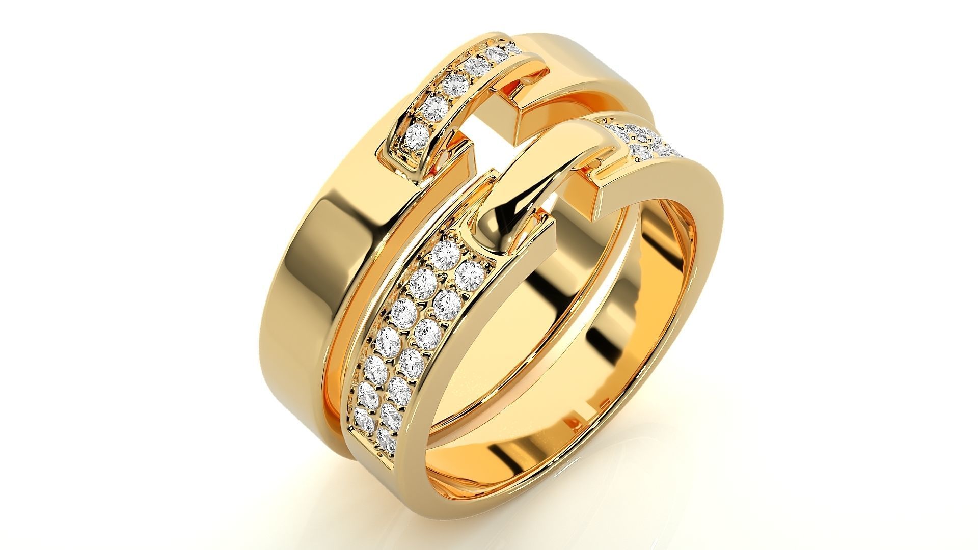 Wedding Band - HC0813 375 3D print model_12