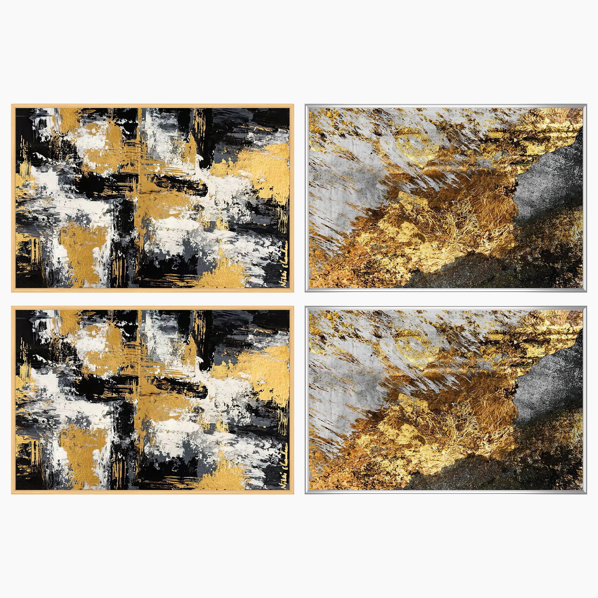 Wall Art Set 3674 3D model_2