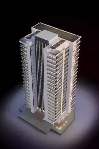 Apartments Building 3D model