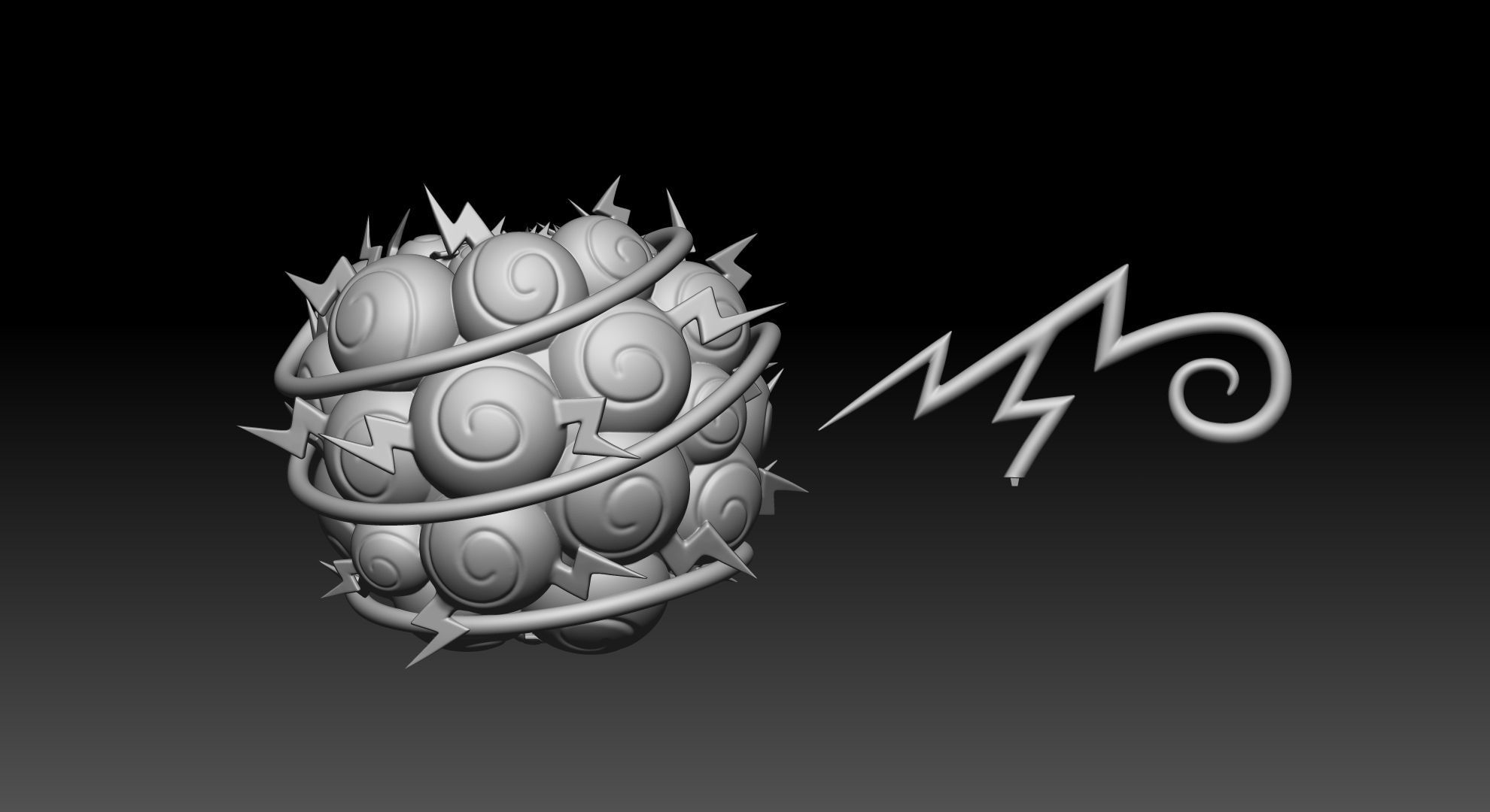 Jiki Jiki no Mi One Piece Devil Fruit 3D print model_7