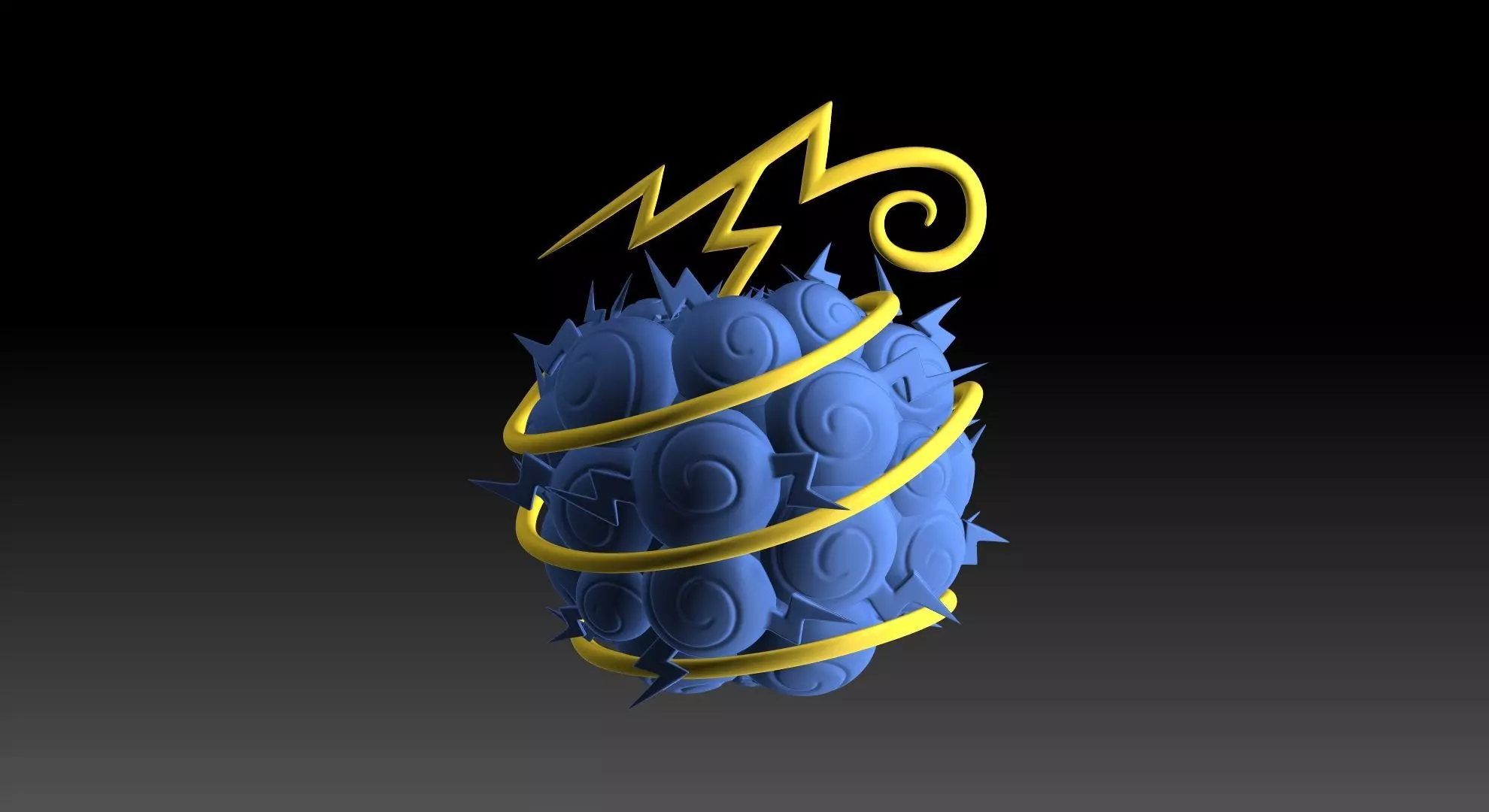 Jiki Jiki no Mi One Piece Devil Fruit 3D print model_0