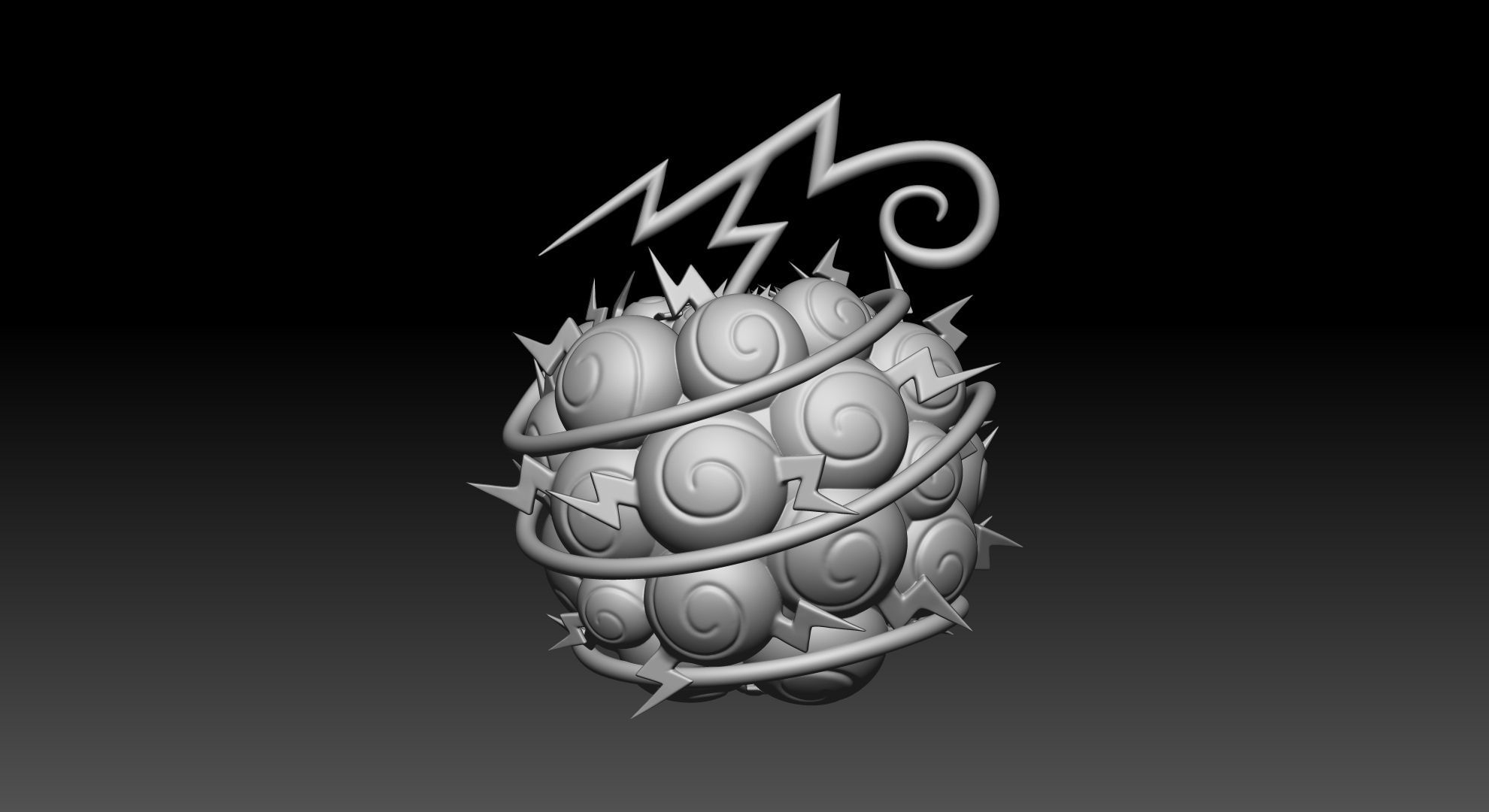 Jiki Jiki no Mi One Piece Devil Fruit 3D print model_1