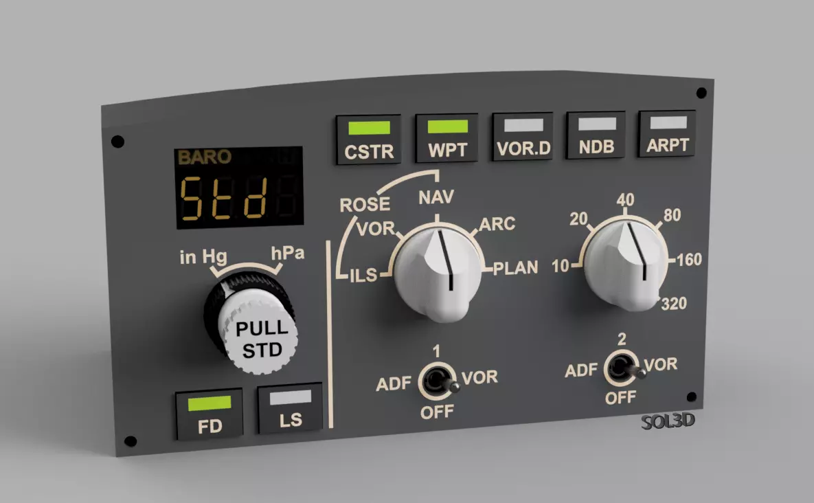 A320 EFIS 3D PRINTED 3D print model_0