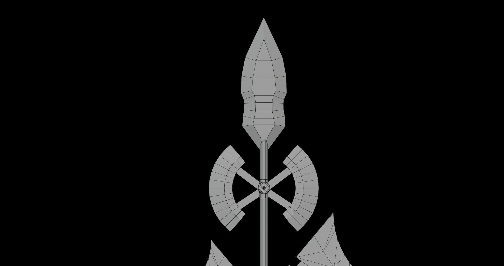 Fantasy Spear 01 Glow Weapon with PBR Unity UE Textures Low-poly 3D model_23