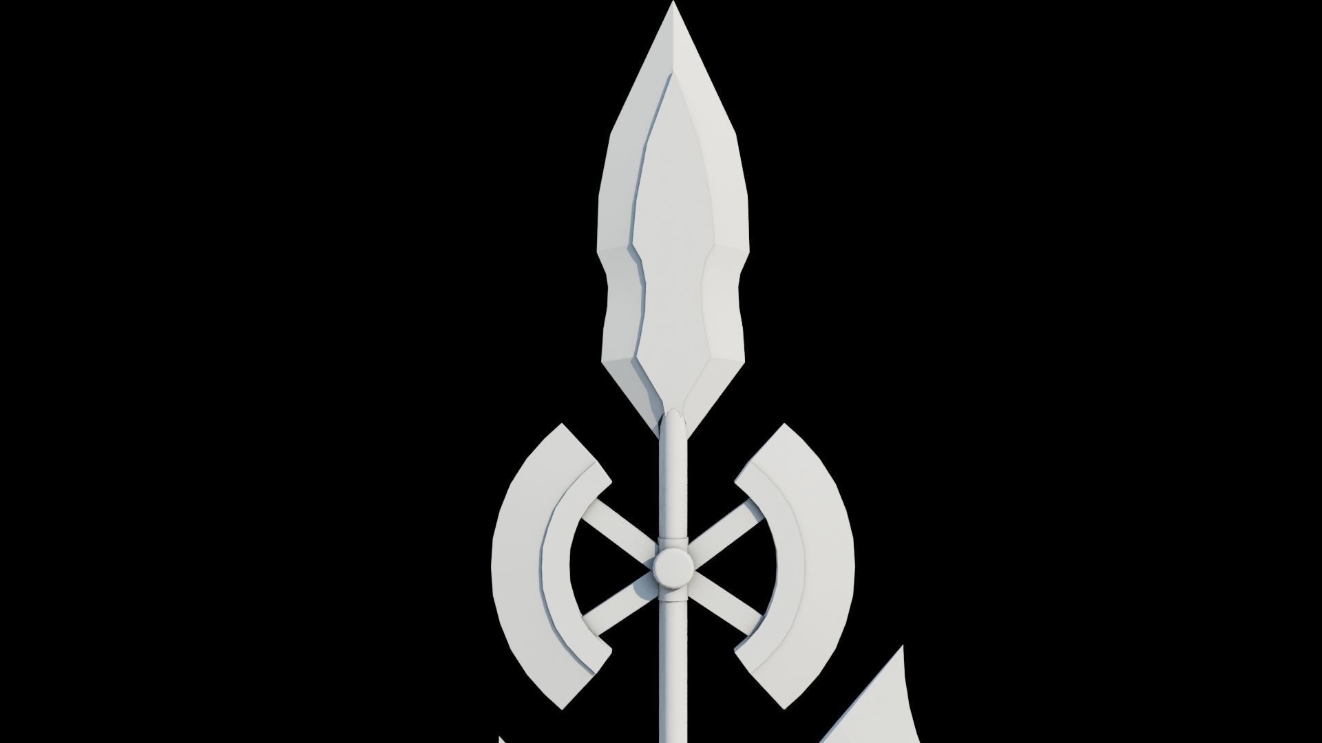 Fantasy Spear 01 Glow Weapon with PBR Unity UE Textures Low-poly 3D model_18