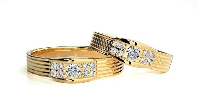 Wedding Band - hj4 1619 3D print model