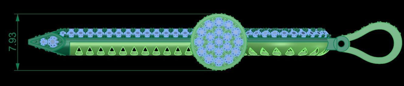 pendants cross full diamond 3D print model_1