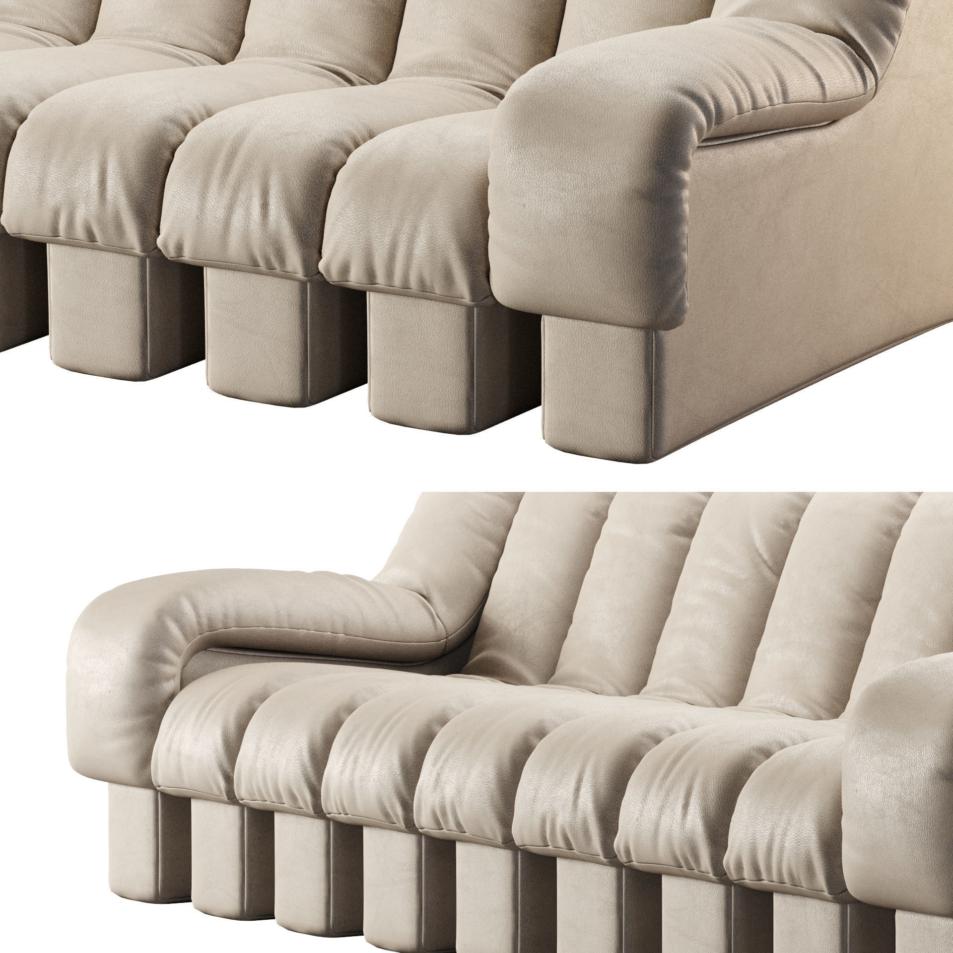 Ds-600 Modular Sofa 3D model_1