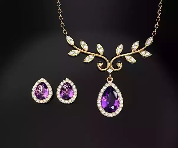 set pendant and earing