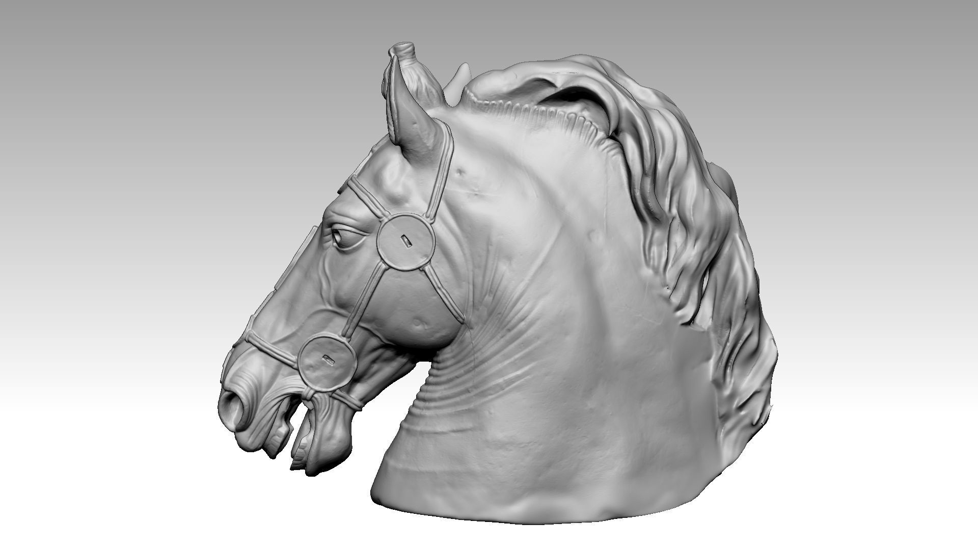 Marcus aurelius horse hollow 3d print model 3D print model_2