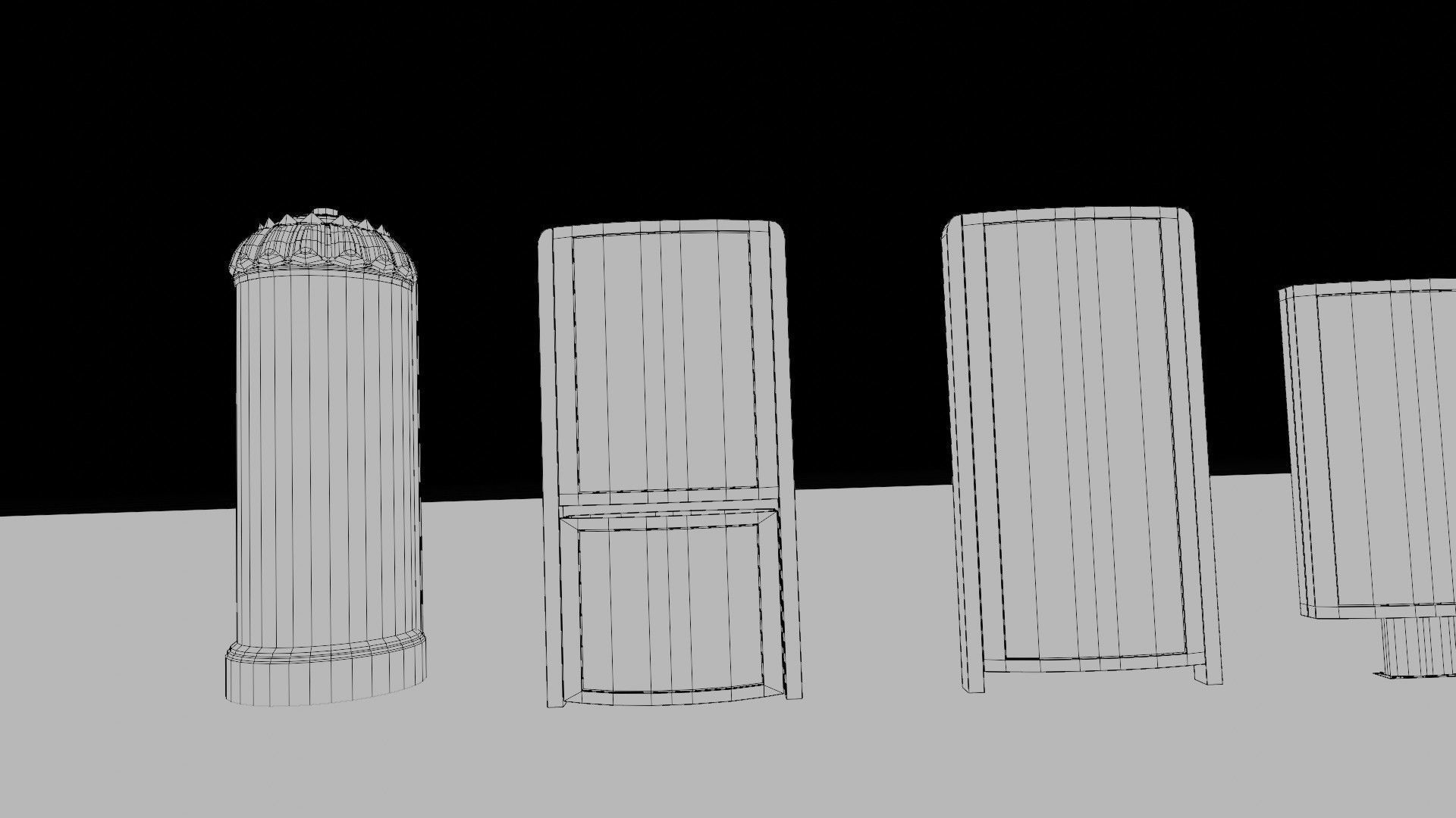 road side advertisements with 4k pbr textures Low-poly 3D model_10