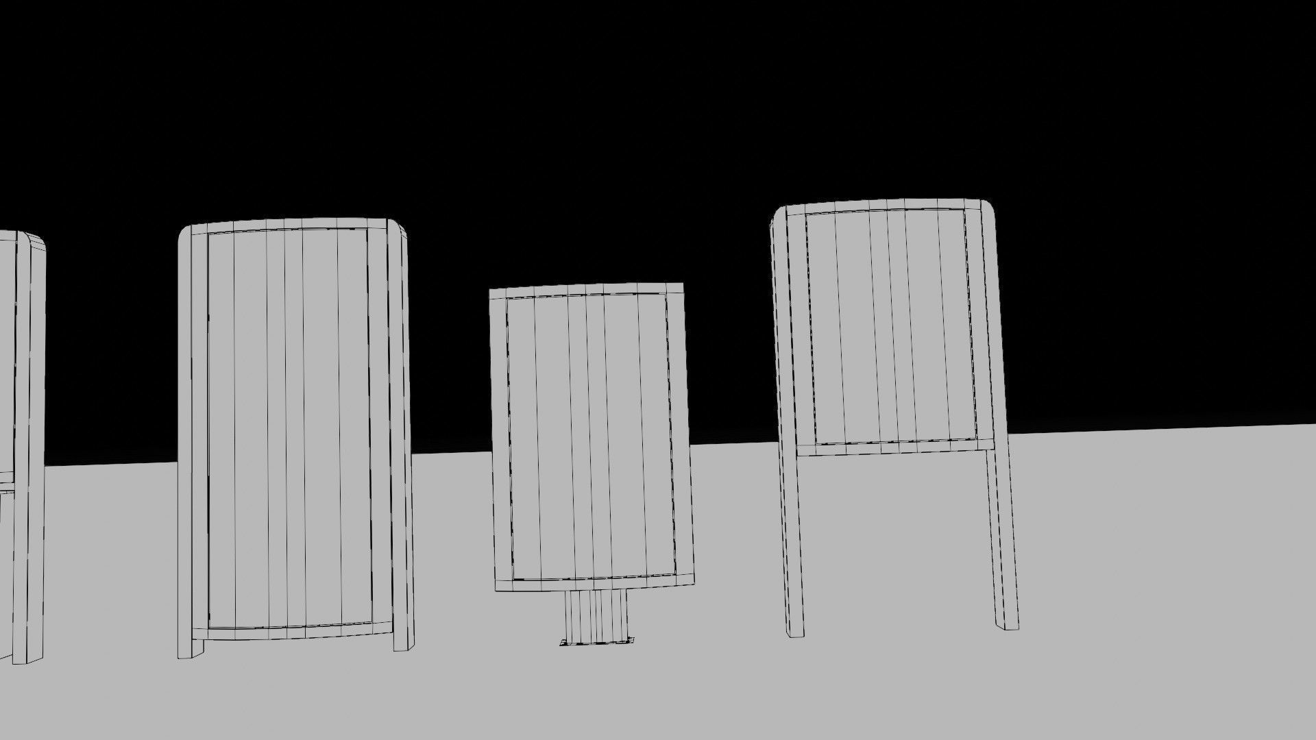 road side advertisements with 4k pbr textures Low-poly 3D model_12