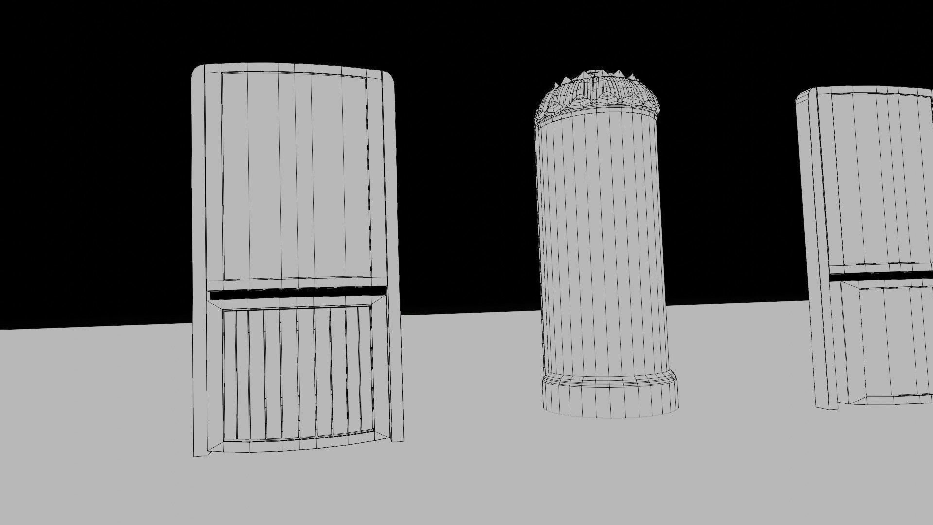 road side advertisements with 4k pbr textures Low-poly 3D model_9