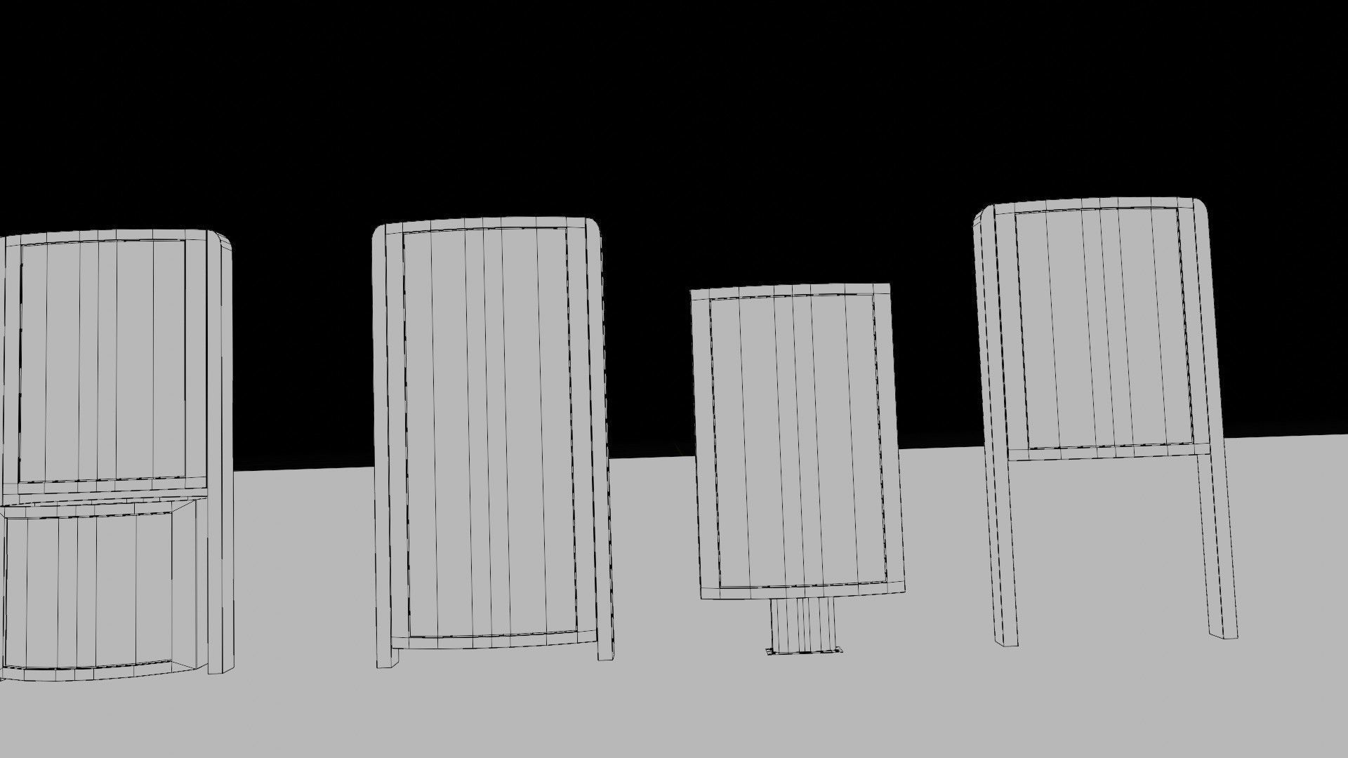 road side advertisements with 4k pbr textures Low-poly 3D model_11