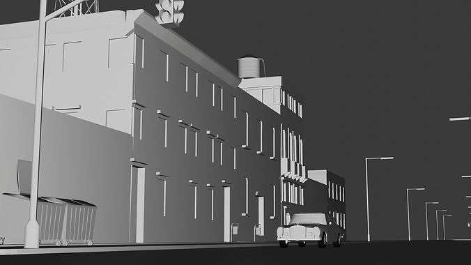 Tekstur 3D Model Lanskap Low-poly 3D model 4