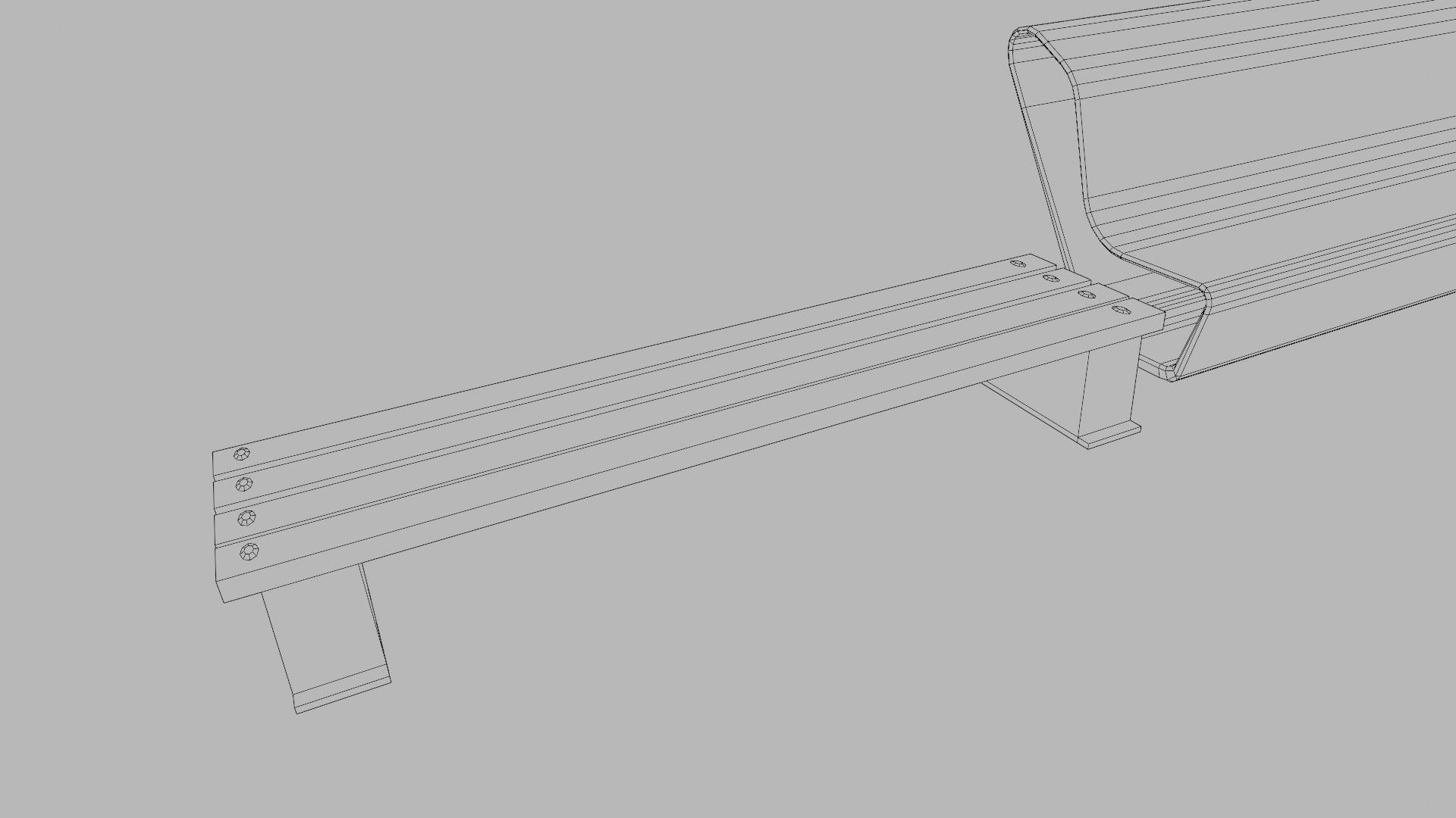 street chairs with 4k pbr textures model Low-poly 3D model_11