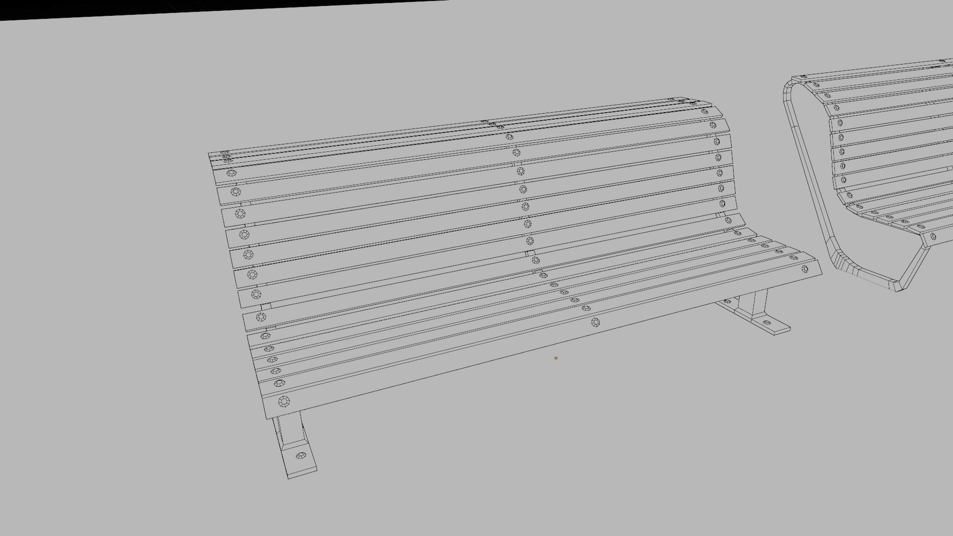 street chairs with 4k pbr textures model Low-poly 3D model_14