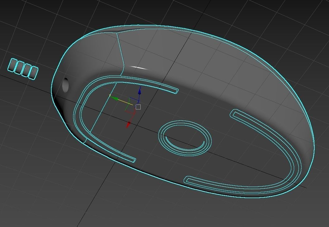 Computer Mouse - office -max vray fbx obj 3D model_2