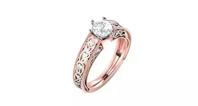 Solitaire Engagement Wedding Ring