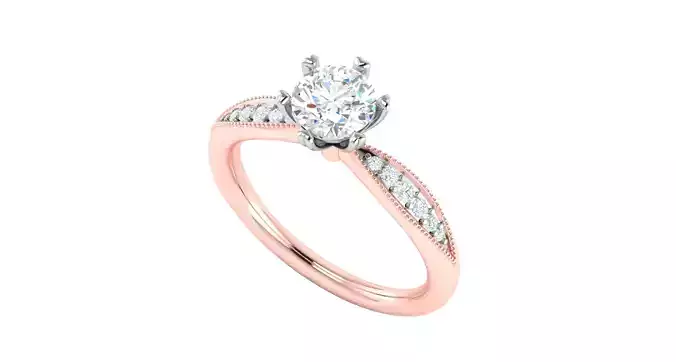 Solitaire Engagement Wedding Ring