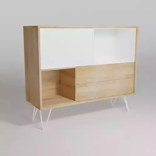 Wooden cabinet with drawers
