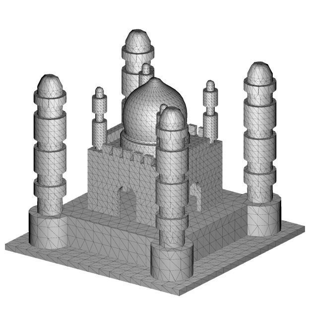 Ceramic Architecture Castle 3D model_4