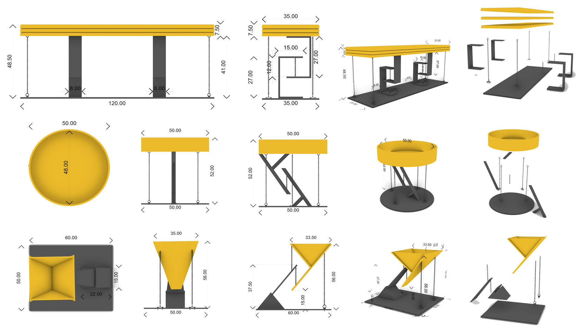 Exterior Furniture Collection 3D model_1
