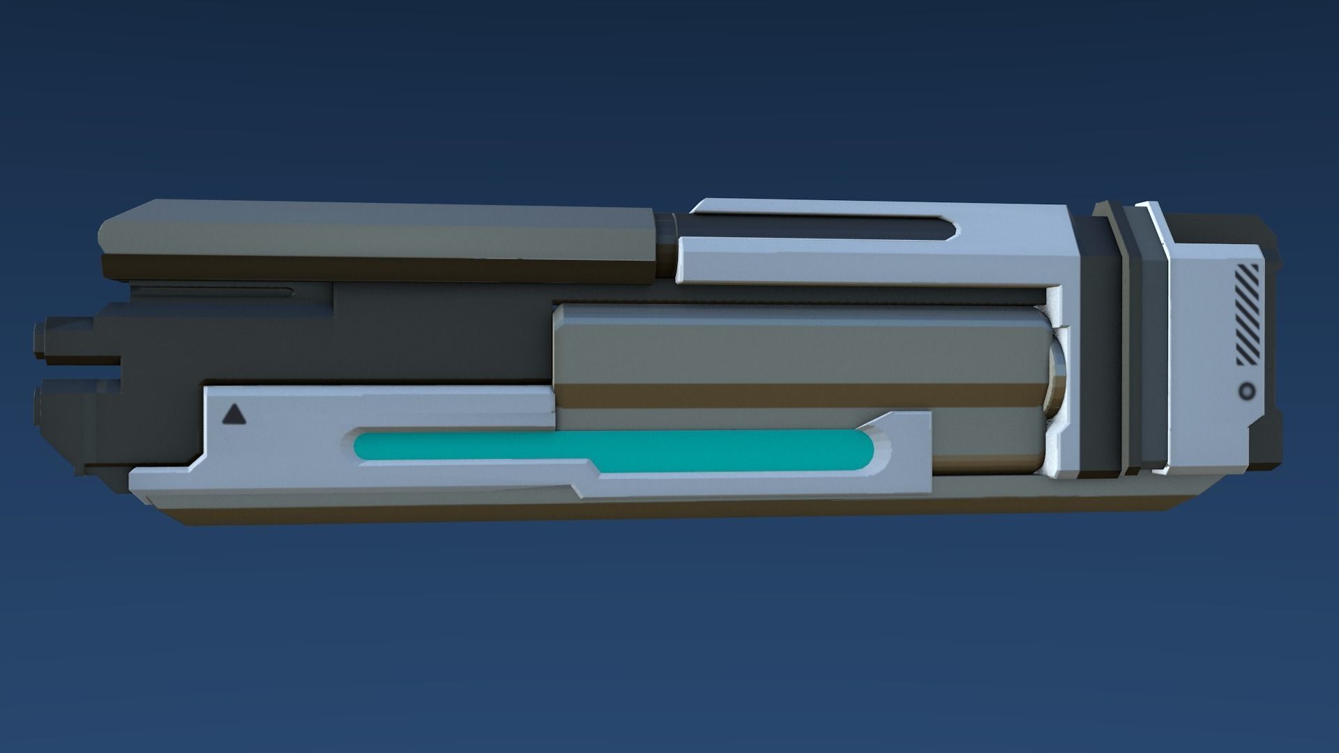Plasma Assault Rifle Low-poly 3D model_9