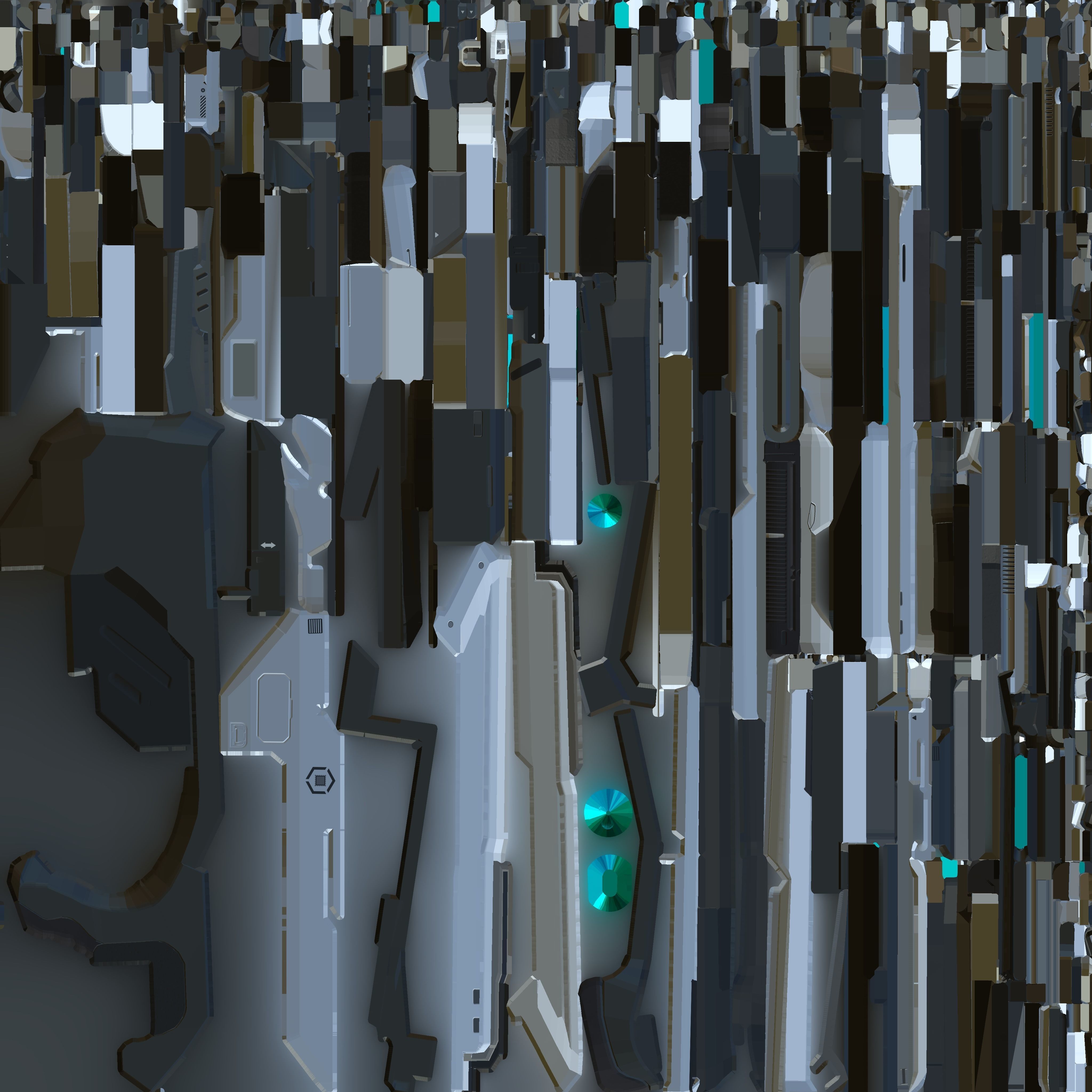 Plasma Assault Rifle Low-poly 3D model_17